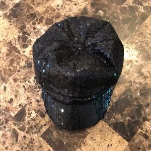 JUSTICE black sequence hat